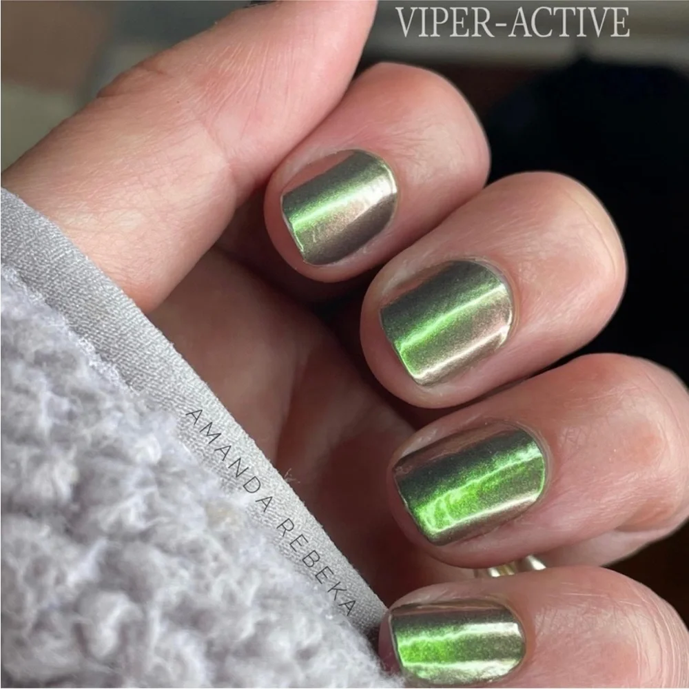*Retired* Color Street: Viper-active | Green Metallic Duochrome Copper Fall - Picture 6 of 13